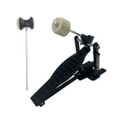 Kokiya Single Chain Kick Pedal Bass Drum Pedals for Performance Jazz Drum Kit Black